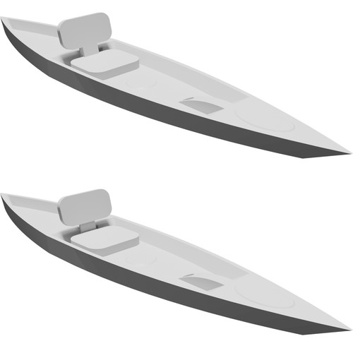 Modello kayak pesca - modello, da